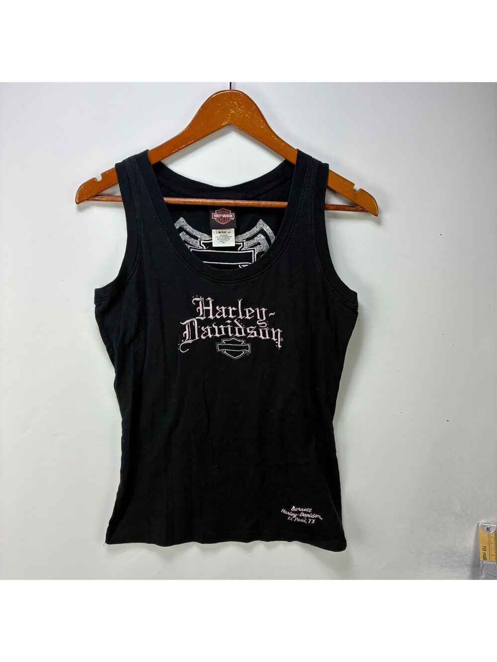 Vintage Harley Davidson Womens Tank Top Wings Y2K Large